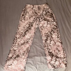 Lilac High Rise patterned pants